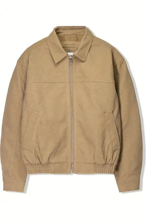 Varsity Jacket in Camoscio